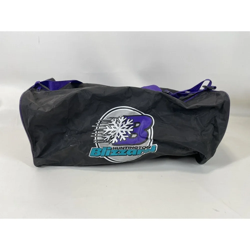 Huntington Blizzard Duffle Bag 90s NHL ECHL Vintage 22